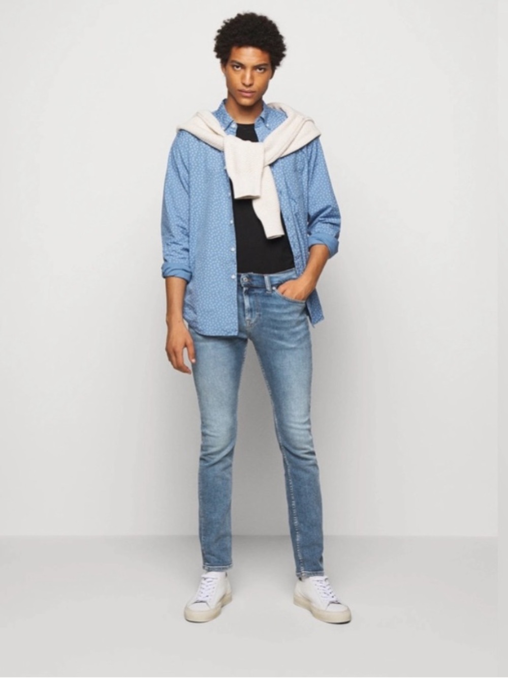 7 For All Mankind Ronnie The Skinny Jeans Stretch Blue, size 36